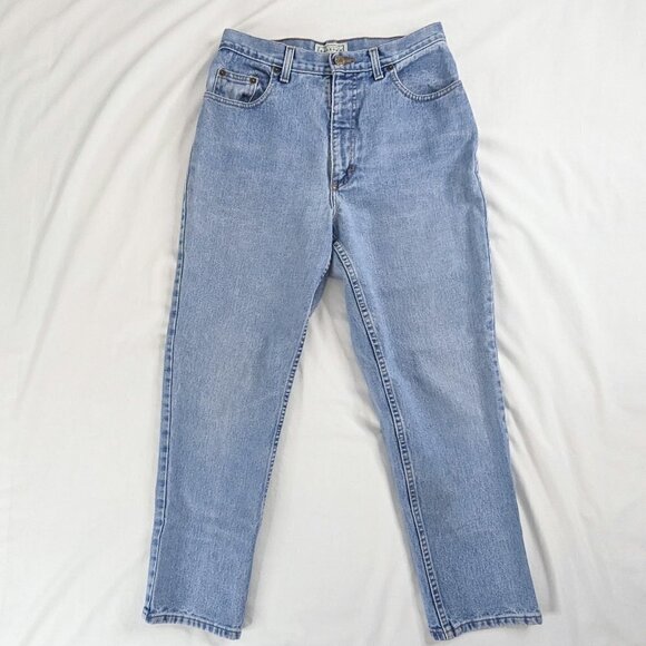 VTG Straight Leg Light Wash Denim 90s Mom Jeans - Picture 2 of 10